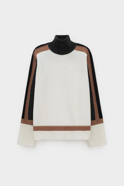 ЕВ 30227/ш/молочный джемпер жен