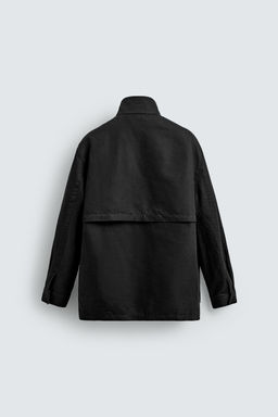 SOBRECAMISA LAVADA BOLSILLOS UTILITY / Negro - Zara фото 10