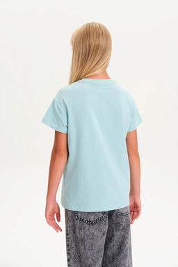 PELICAN, футболка для девочек, Лазурный  фото 2