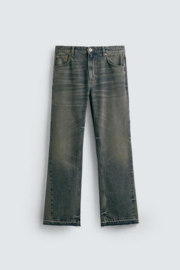 JEANS FLARE FIT / Azul / Verde - Zara фото 7