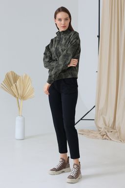 Жакет женский 269L3 хаки/набивка - Solo mio фото 3