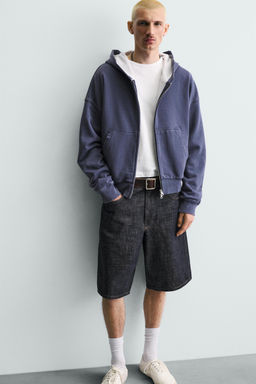 BERMUDA DENIM BAGGY FIT / ?ndigo - Zara фото 5