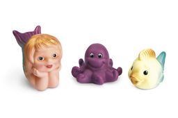 Игровой набор "Русалочка" с рыбкой и осьминожкой, в сетке 11*10*10см (С-1198, "ОГОНЕК") ПВХ, РОССИЯ