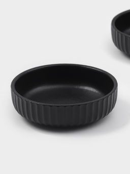 Соусники Magisto Line, набор 2 шт., 80 мл, 9×2.5 см, керамика, чёрные