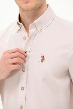 U. S. Polo Assn / Мужская базовая рубашка с длинным рукавом Stone - U.s. polo assn фото 6