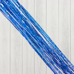 Цена за 10 шт. Дождик новогодний «Зимнее волшебство. Мерцание ночи», b - 9 см, L - 150 см, синий