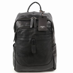 Мужской кожаный дорожный рюкзак 9197 Блек - Dff фото 2