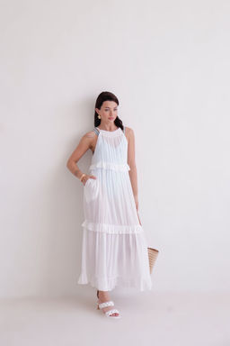 Martichelli Платье пляжное белое  фото 11