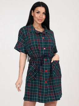 237 ХАЛАТ (Зеленая клетка) - А-дина фото 2