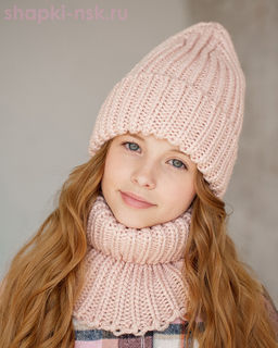 Q 193 D 193 Комплект флис (колпак+снуд) (52-54)