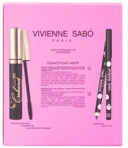 Vivienne Sabo Подарочный набор (тушь Cabaret т. 01 Карандаш для глаз Merci 301) 2022  фото 3