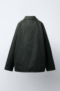 LABEL WAXED JACKET - Zara фото 4