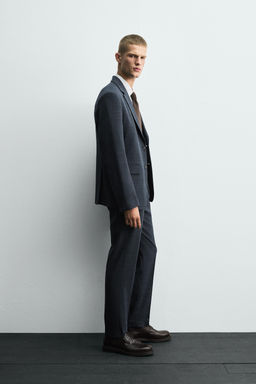 TEXTURED SUIT TROUSERS - Zara фото 2