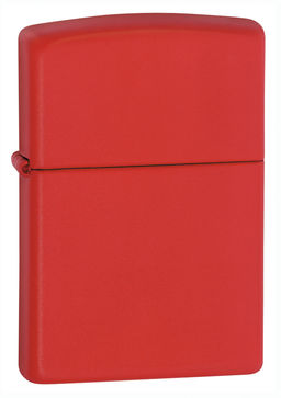 Зажигалка ZIPPO классическая с красным матовым покрытием | Classic Red Matte 233