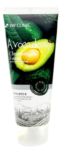 3W Clinic Avokado Cleansing Foam - Пенка для умывания с Авокадо , 100мл
