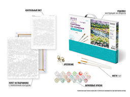 ФРЕЯ PNB/PM-371 Набор для раскрашивания по номерам 40 х 30 см Альпийская деревушка  фото 4