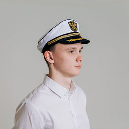 Фуражка морская Служу России, взрослая, р-р. 60