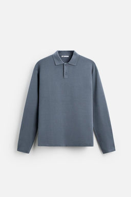 VISCOSE BLEND KNIT POLO SHIRT - Zara фото 46