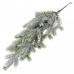Декоративная гирлянда "Ель" 49см, пластик, заснеженная (Россия)