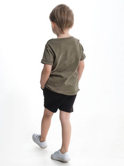 Комплект для мальчика детский сад UD 7886/22-9846 хаки/черный - Mini maxi фото 8