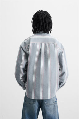 STRIPED TEXTURED SHIRT - Zara фото 3