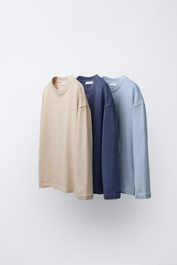 3-PACK OF PLAIN T-SHIRTS