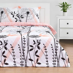 Постельное белье Этель евро Одуванчик (вид 2) 200*217 см,240*220 см,70*70 см -2 шт  фото 7