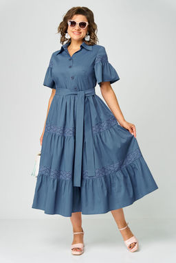 Платье EVA GRANT 7181М джинс