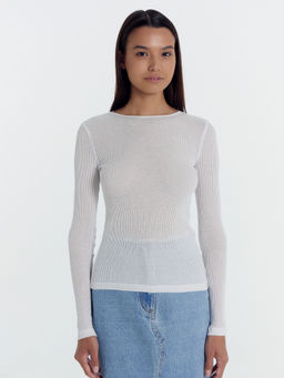 Джемпер женский в белом цвете - Mark formelle фото 3