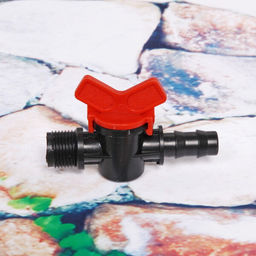 Цена за 5 шт. Муфта соединительная с односторонней наружней резьбой и краном 1/2" ДоброСад