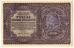 Банкнота 1000 марок 1919 года Польша