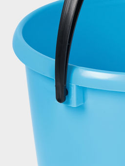 Ведро с крышкой, 10 л, d=32 см, h=26 см, пластик, МИКС