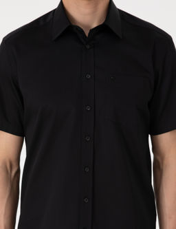 Siyah Regular Fit Uzun Kollu Basic G_mlek
