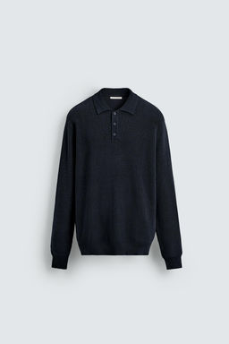 PURL KNIT POLO SHIRT - Zara фото 7