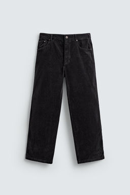 REGULAR FIT CORDUROY TROUSERS - Zara фото 7