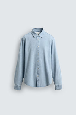 WASHED DENIM SHIRT - Zara фото 6