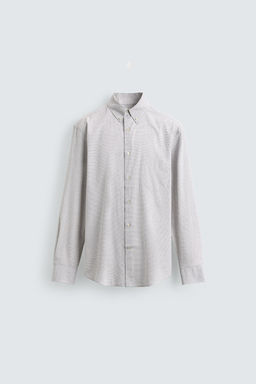 REGULAR FIT CHECK SHIRT - Zara фото 6