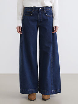 Wideleg Kad?n Jean Pantolon