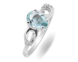 Кольцо из серебра топаз, Алена