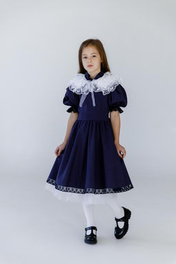 Л23-24 платье для девочки ВЕНДИ синий - Etoelf фото 12