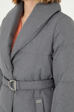 Женское серое пальто Неожиданная скидка в корзине - U.s. polo assn фото 7