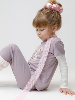 КР 302808/морской туман к573 фуфайка (футболка) для дев - Crockid фото 3