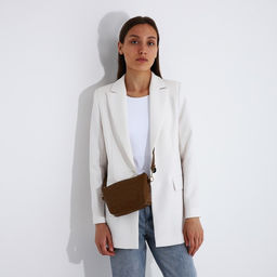 Сумка кросс-боди на молнии, цвет коричневый - Simaland фото 7