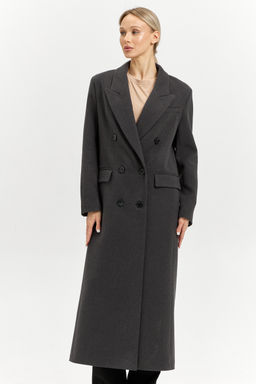 Пальто женское демисезонное 26830 (базальт/рубчик) - Kankan фото 8