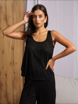 Костюм женский Флам с вискозой Черный - Modamica фото 4