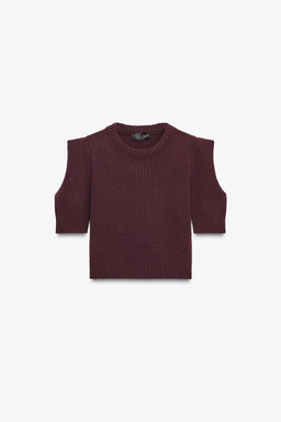 SHORT SLEEVE KNIT TOP - Zara фото 6