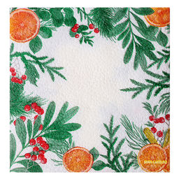 Цена за 2 шт. Салфетки бумажные «Новогодний аромат», однослойные, 24×24 см, 50 шт.