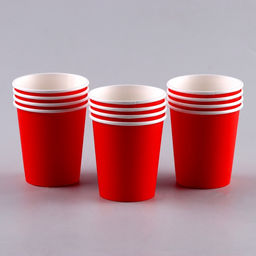 Набор бумажной посуды одноразовый Пив-понг», 12 стаканов, 2 мячика