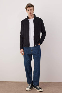 Siyah Regular/Normal Kesim Fermuarl? Polar Sweatshirt TMNAW26SW00063