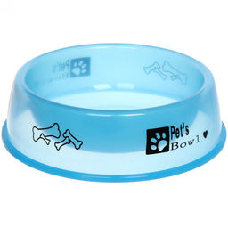 Цена за 3 шт. Миска пластиковая "Паппи" 21*6см цвет голубой / 500мл